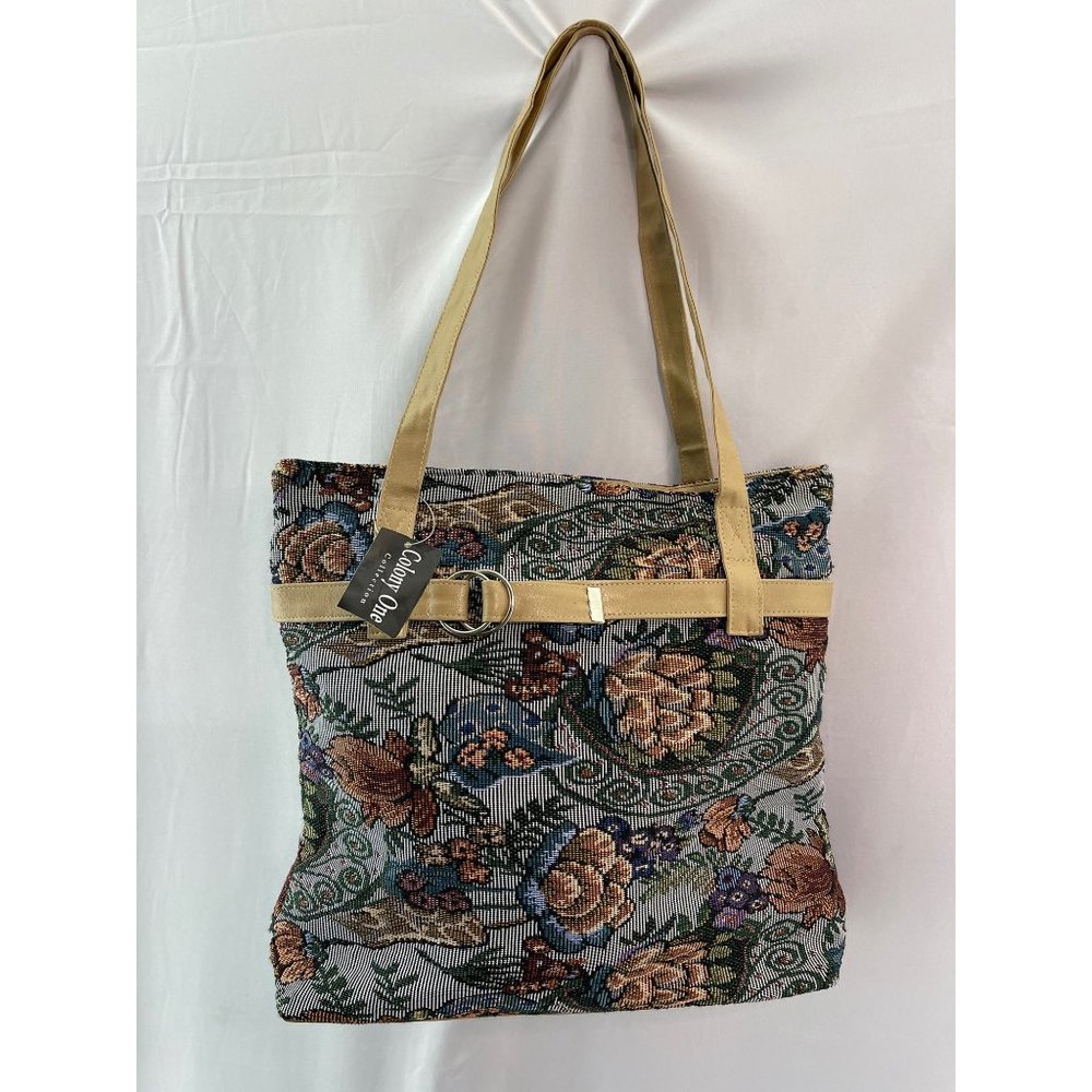 Colony One Floral Embroidered Shoulder Bag Purse